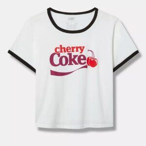 Cherry Coke Grapic Cropped Tee